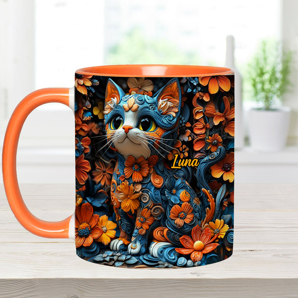 Adorable Cat - Personalized Cat Accent Mug