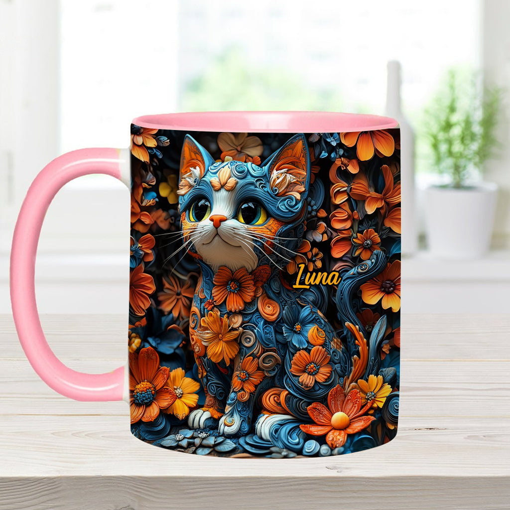 Adorable Cat - Personalized Cat Accent Mug