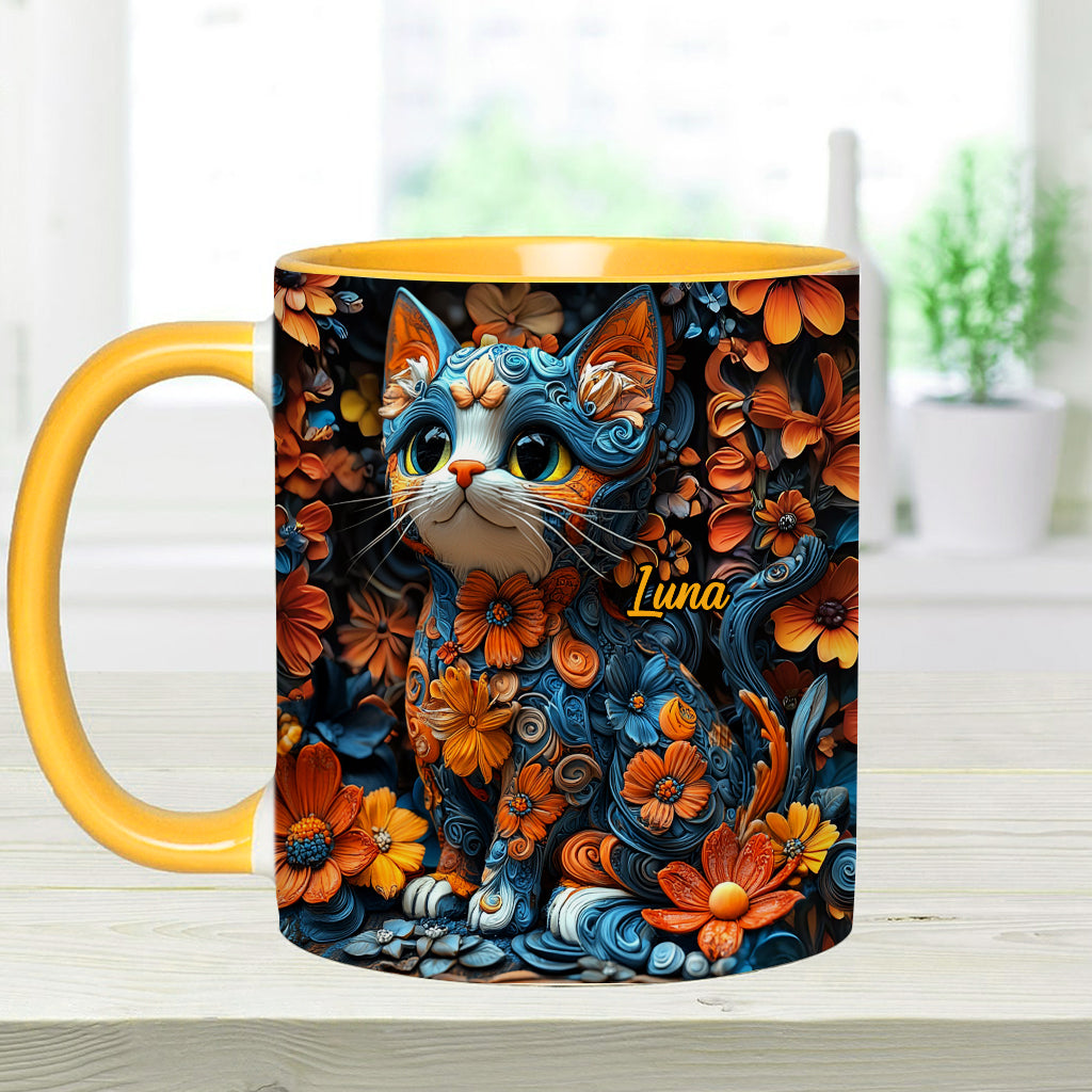 Adorable Cat - Personalized Cat Accent Mug