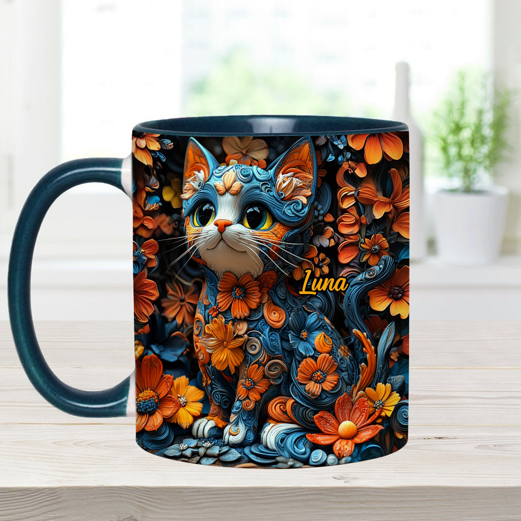 Adorable Cat - Personalized Cat Accent Mug