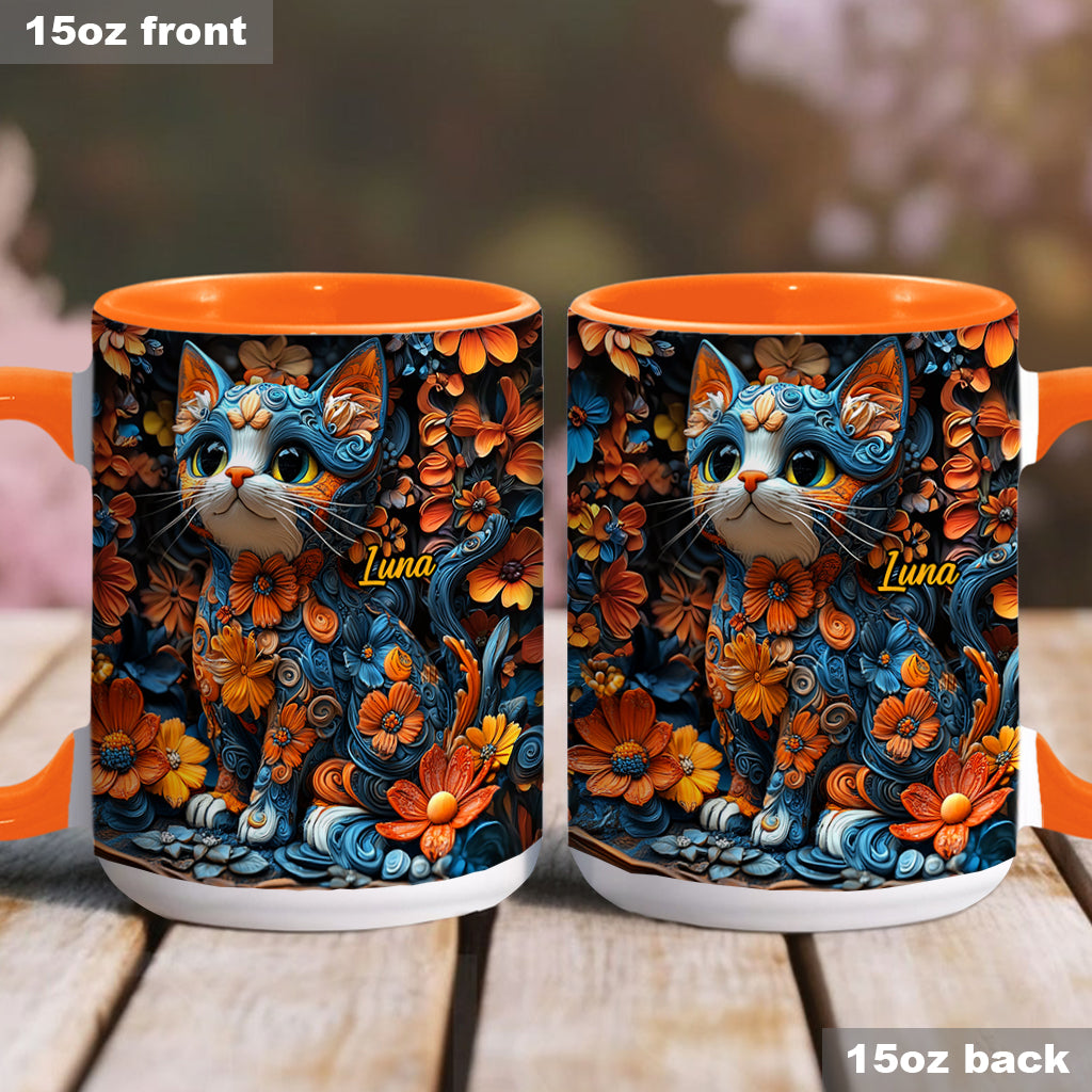 Adorable Cat - Personalized Cat Accent Mug