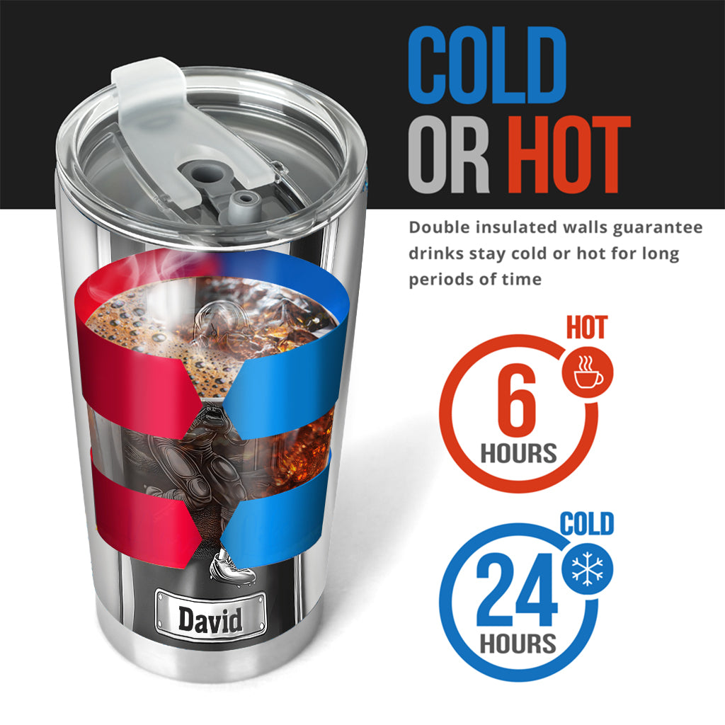 The Coolest Football Player - Personalized Football Tumbler