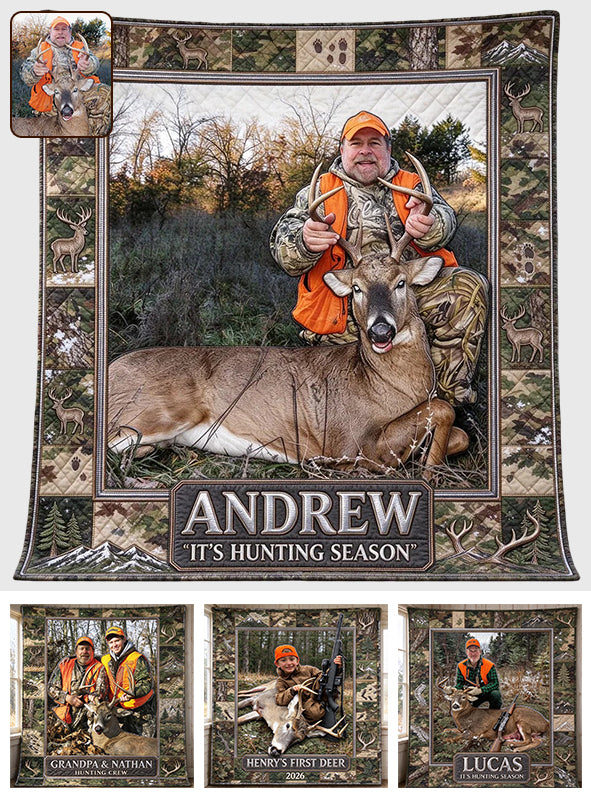 It's Hunting Season - Personalized Hunting Blanket