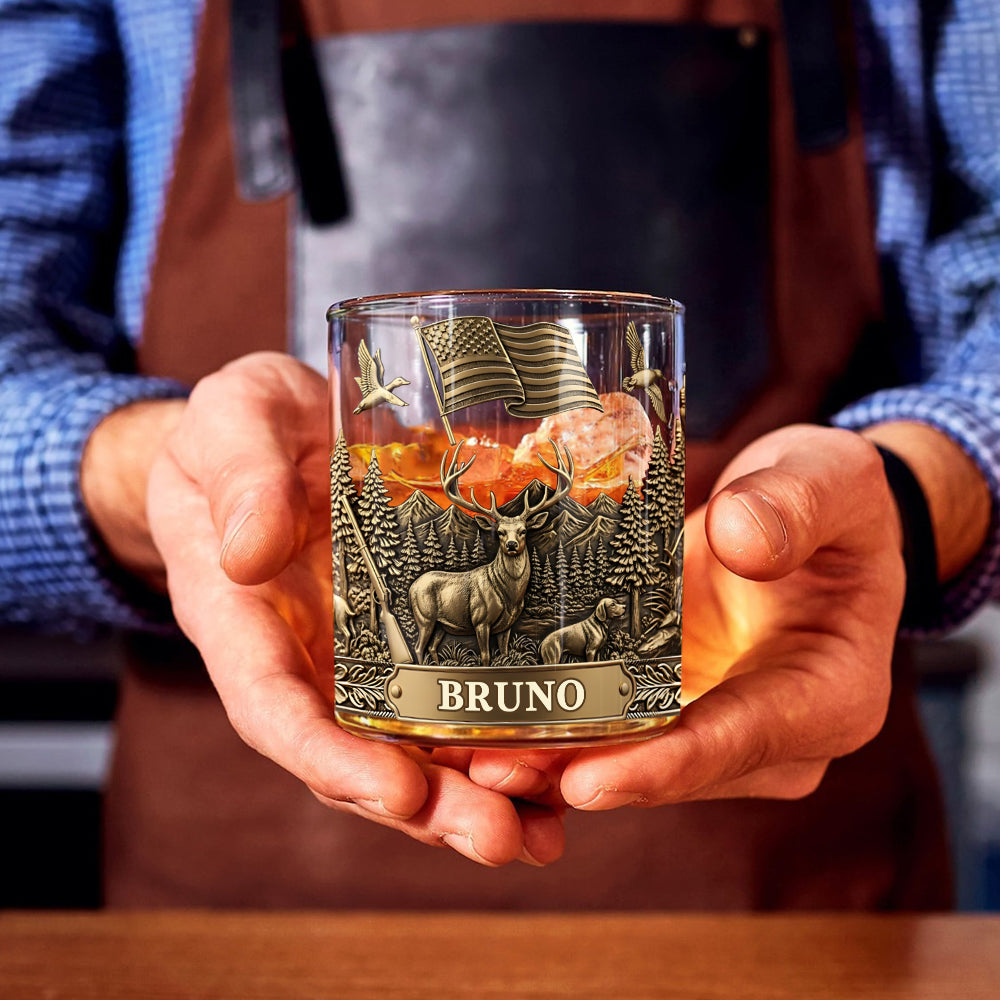 It's Hunting Season - Personalized Hunting Whiskey Glass