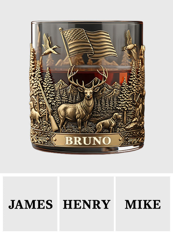 It's Hunting Season - Personalized Hunting Whiskey Glass