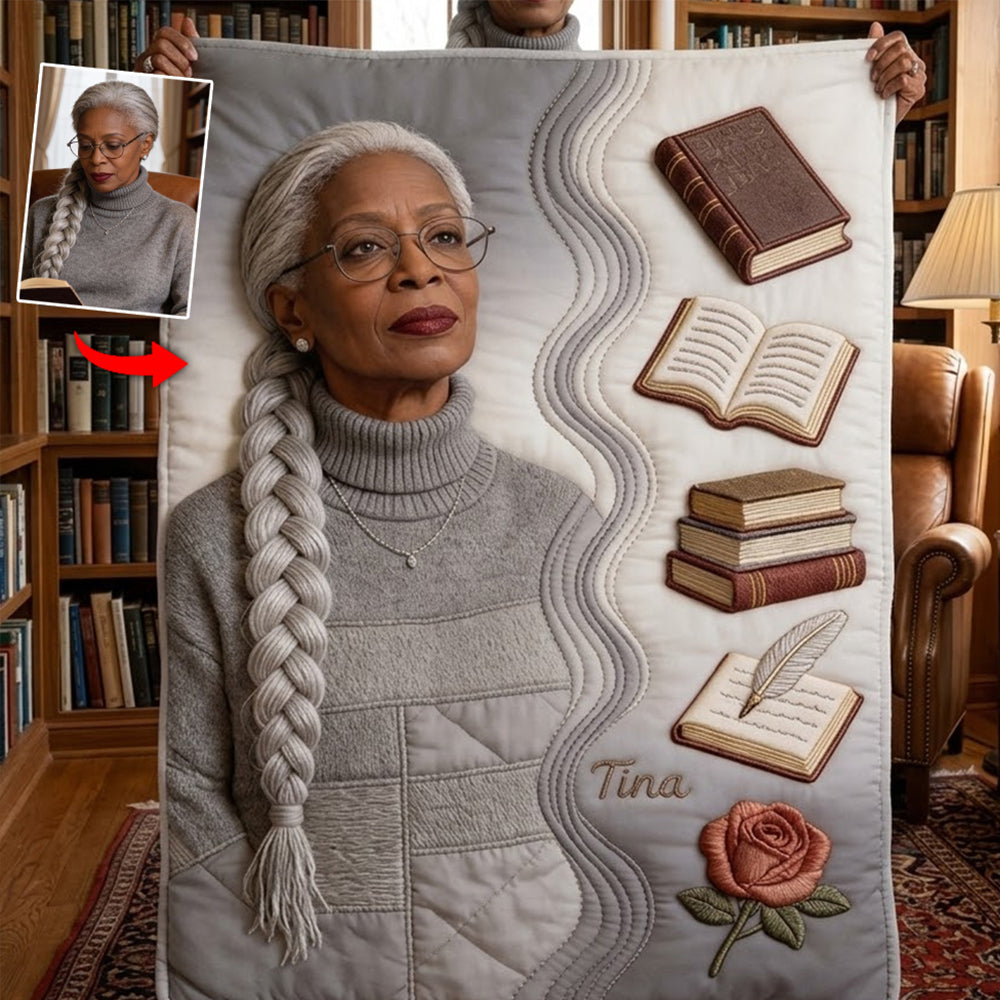 Custom Any Photo Love Books - Personalized Book Blanket