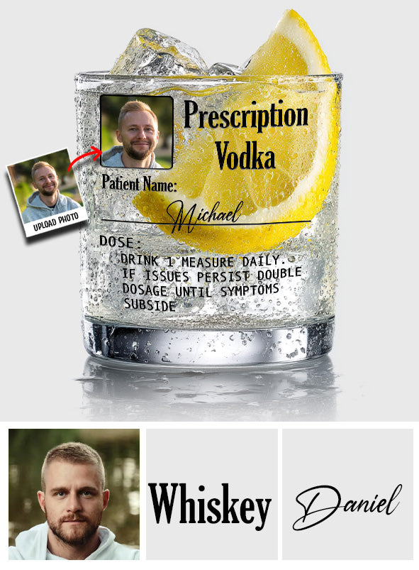 Prescription Vodka, Whiskey, Gin, ... - Personalized Cocktail Whiskey Glass