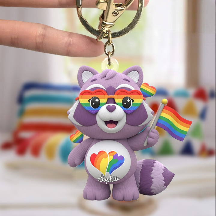 Love Is Love - Personalized LGBT Support Keychain