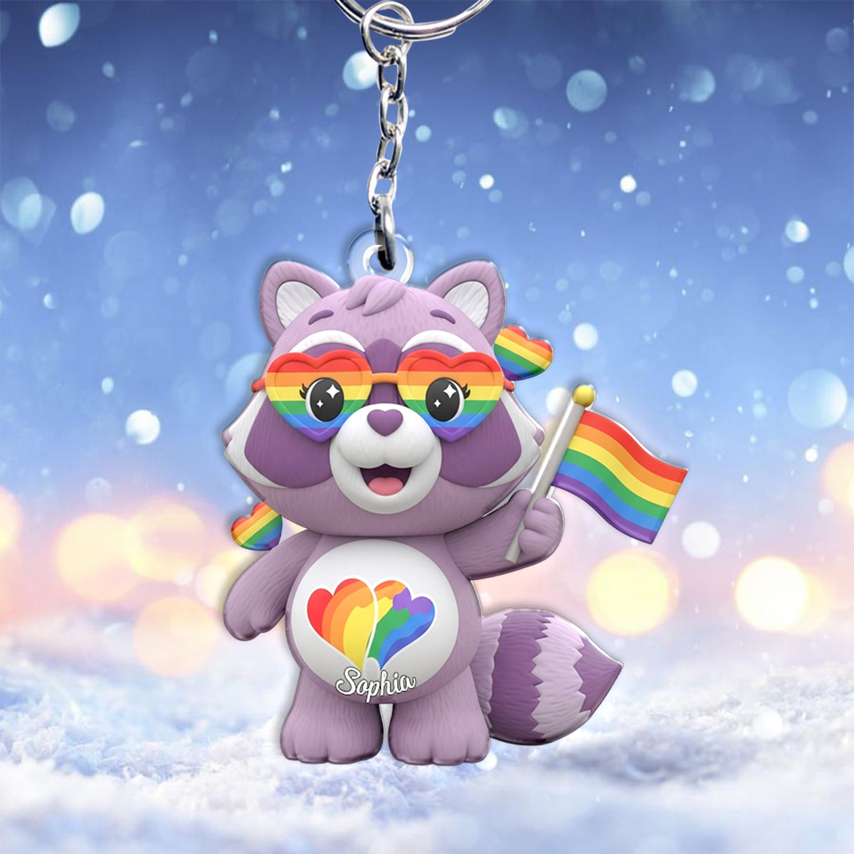 Love Is Love - Personalized LGBT Support Keychain