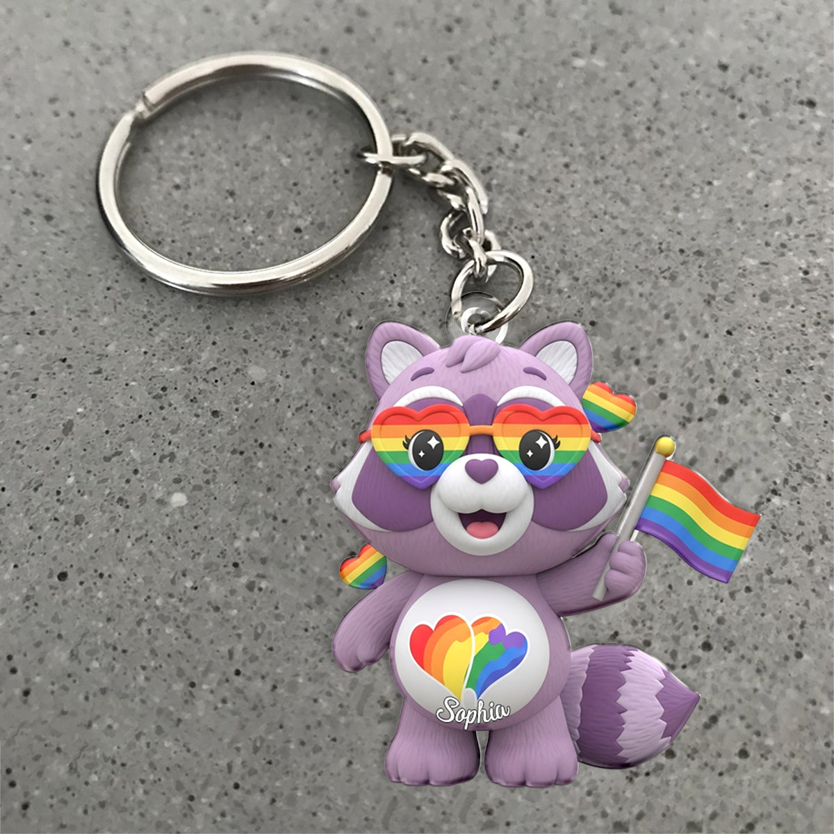 Love Is Love - Personalized LGBT Support Keychain