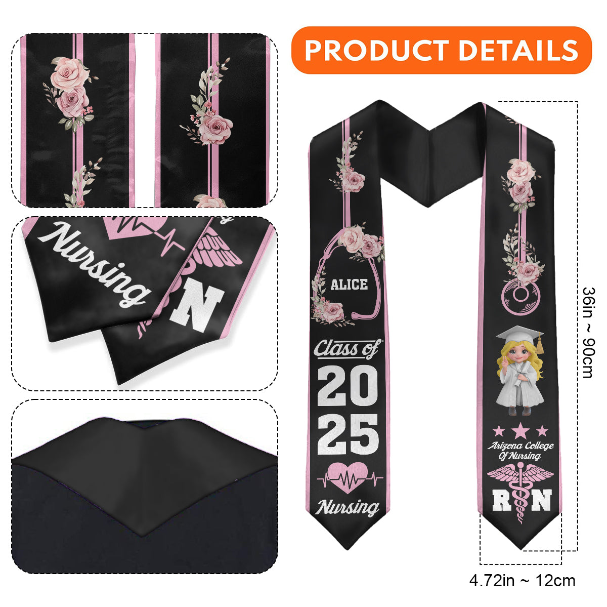 Nursing Graduation - Personalized Graduation Graduation Stole