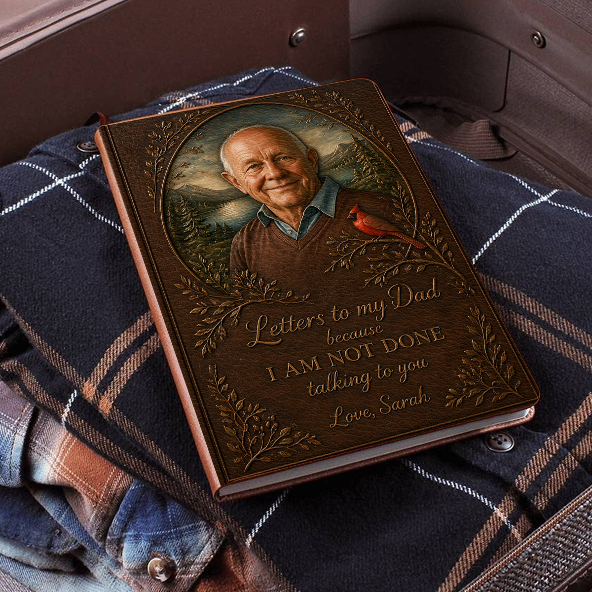 Letter To Someone - Personalized Memorial Leather Journal