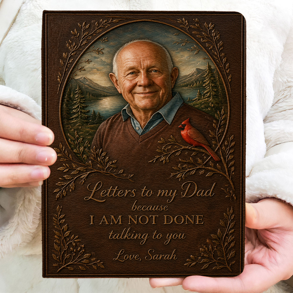 Letter To Someone - Personalized Memorial Leather Journal