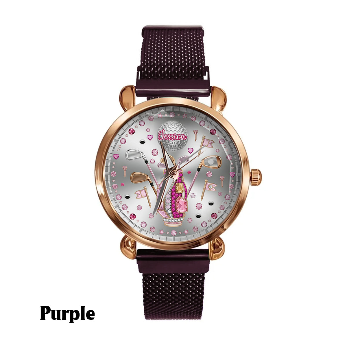 Love Golf - Personalized Golf Women Hand Watch