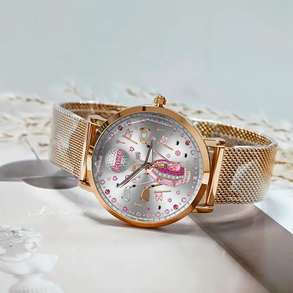 Love Golf - Personalized Golf Women Hand Watch