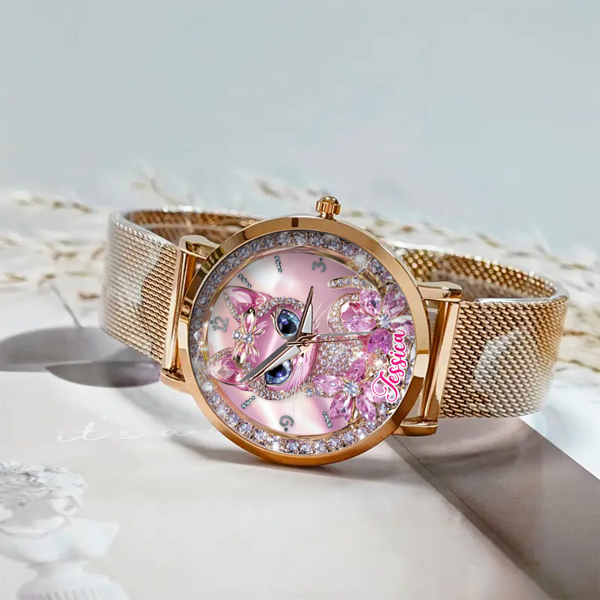 Cat Lovers - Personalized Cat Women Hand Watch