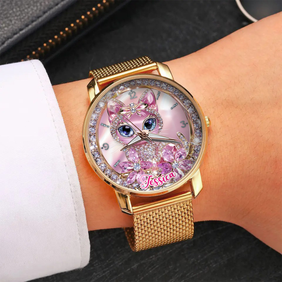 Cat Lovers - Personalized Cat Women Hand Watch