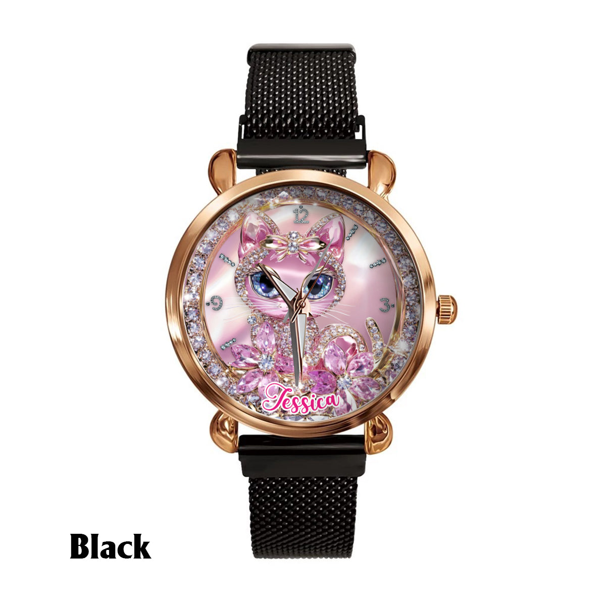 Cat Lovers - Personalized Cat Women Hand Watch
