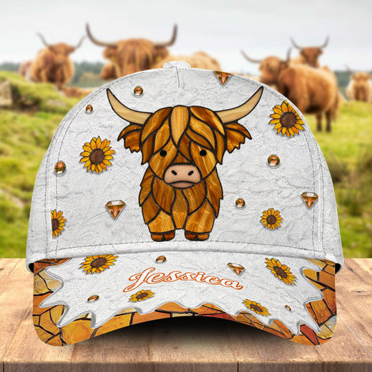 Adorable Highland Cow - Personalized Highland Cow Classic Cap