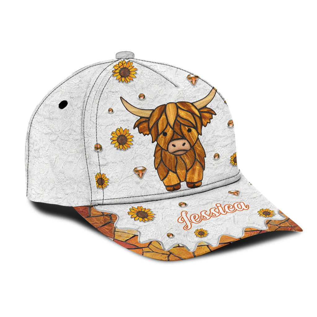 Adorable Highland Cow - Personalized Highland Cow Classic Cap