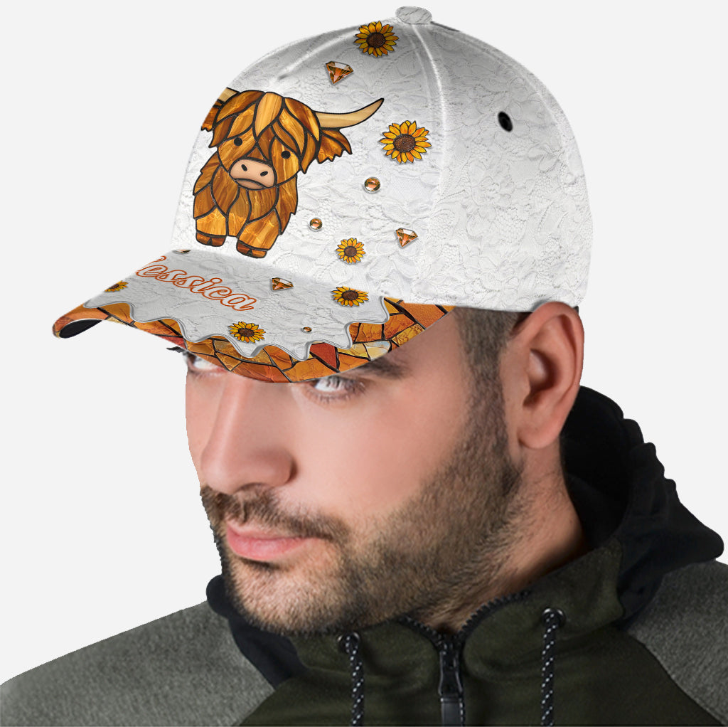 Adorable Highland Cow - Personalized Highland Cow Classic Cap