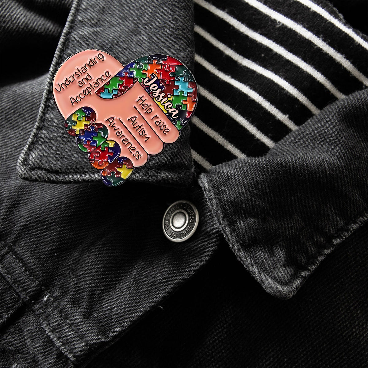 Autism Awareness - Personalized Autism Awareness Pin