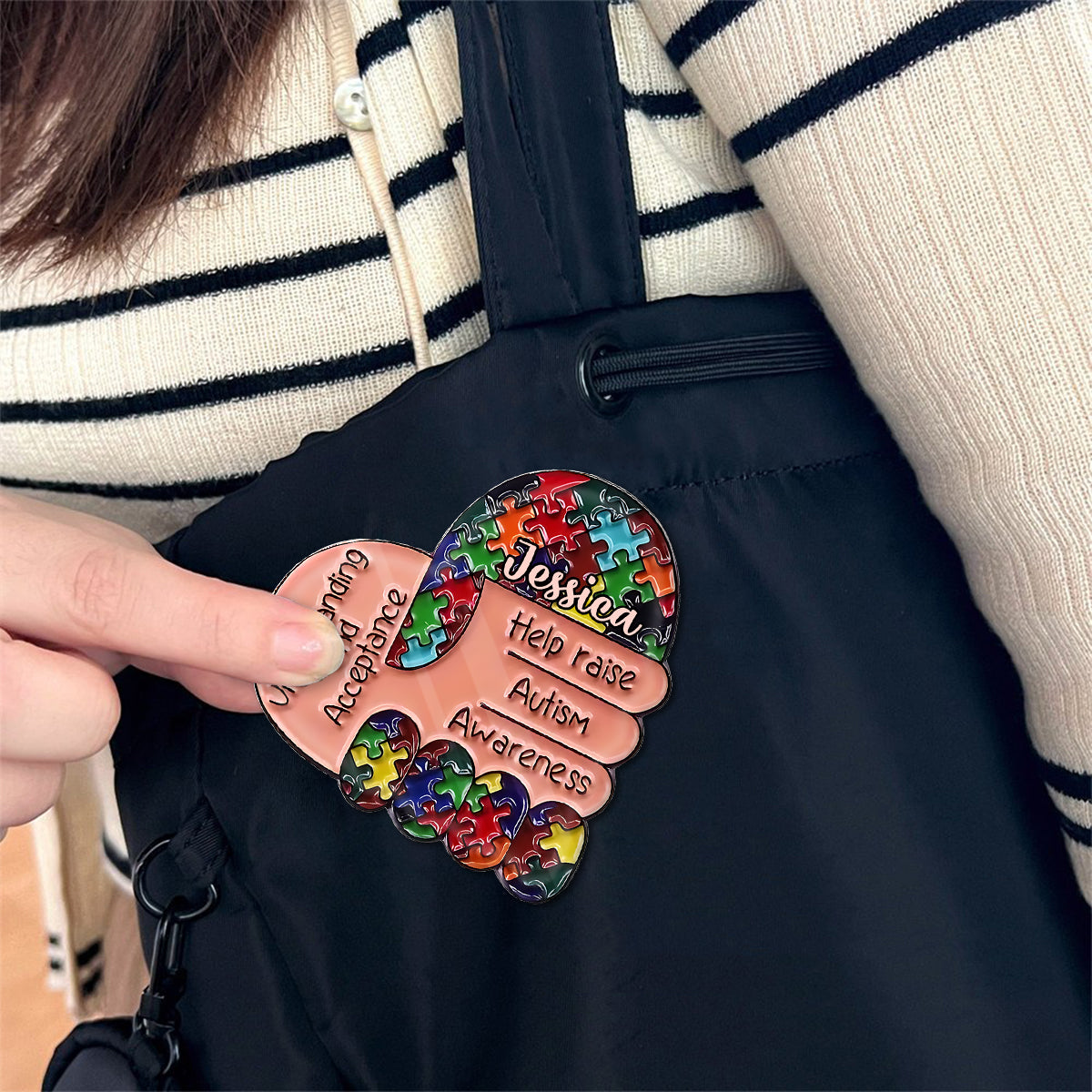Autism Awareness - Personalized Autism Awareness Pin