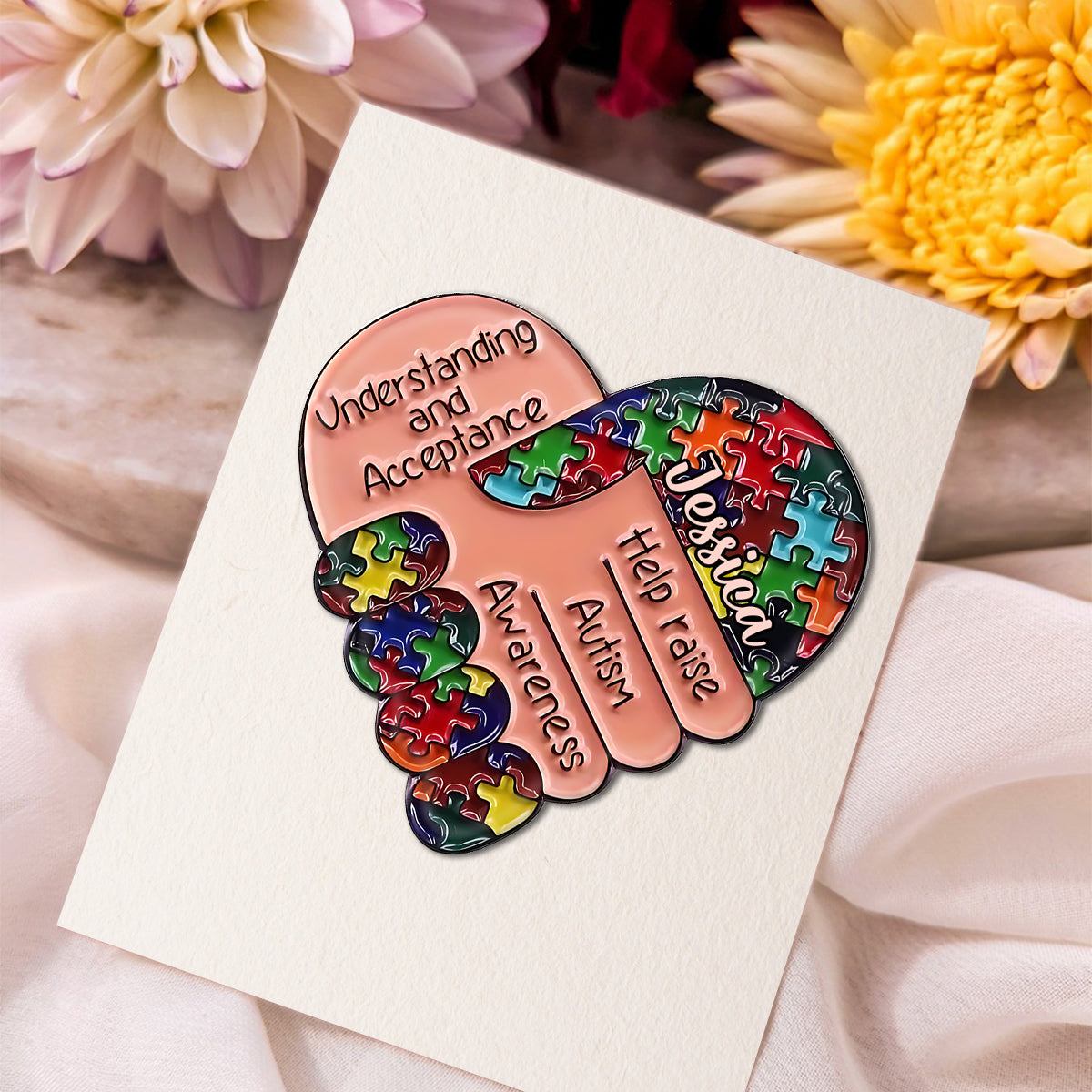 Autism Awareness - Personalized Autism Awareness Pin