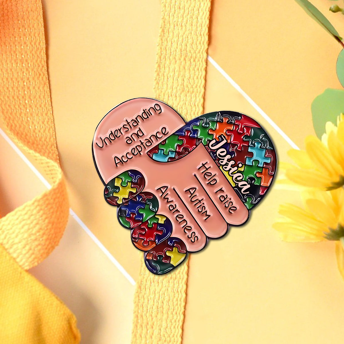 Autism Awareness - Personalized Autism Awareness Pin