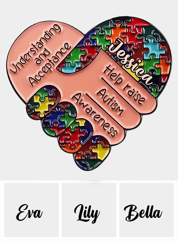 Autism Awareness - Personalized Autism Awareness Pin