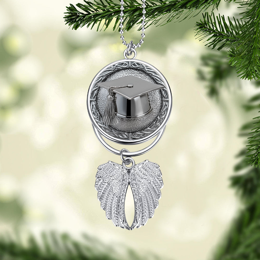 Congrats Grand 2025 - Personalized Graduation Wings Ornament