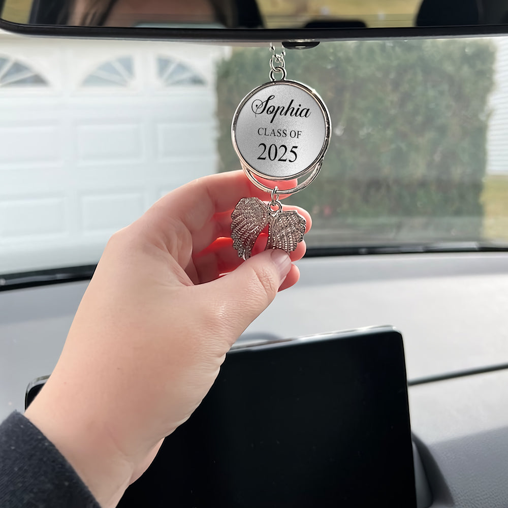 Congrats Grand 2025 - Personalized Graduation Wings Ornament