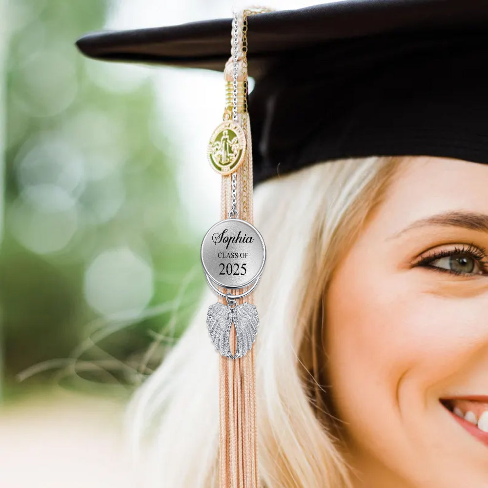 Congrats Grand 2025 - Personalized Graduation Wings Ornament