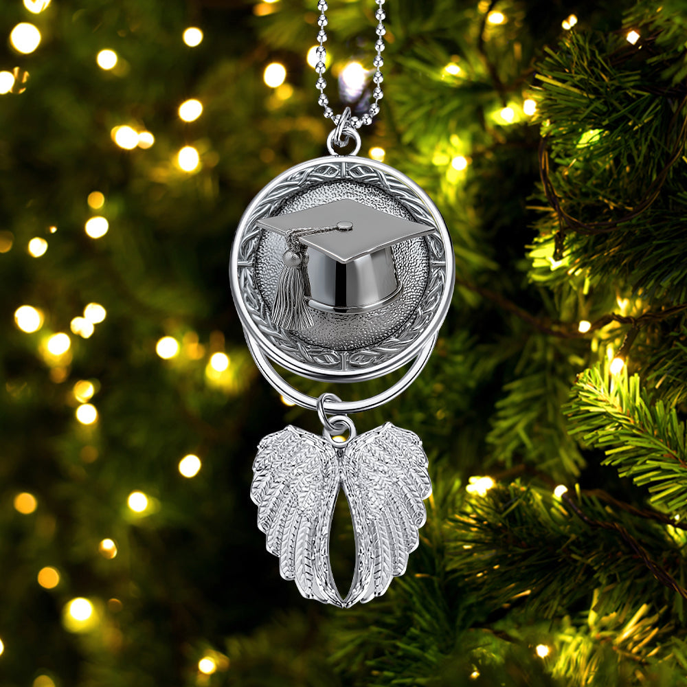 Congrats Grand 2025 - Personalized Graduation Wings Ornament