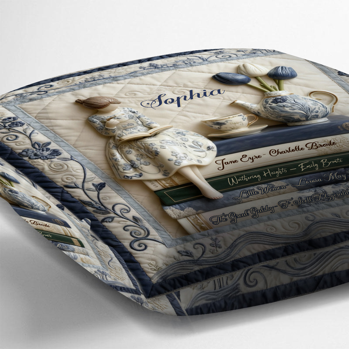 Just A Girl Who Loves Books - Personalized Book Throw Pillow