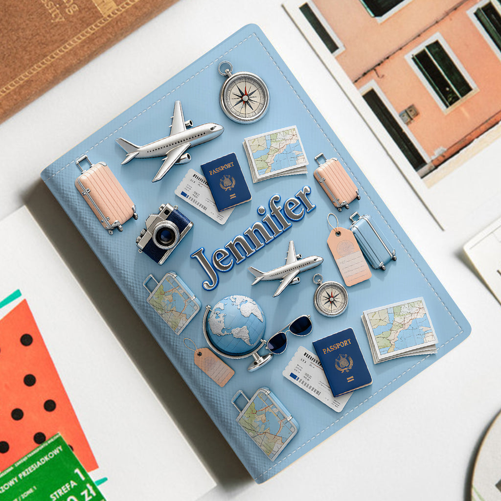Just A Girl Who Loves Travveling - Personalized Travelling Passport Holder