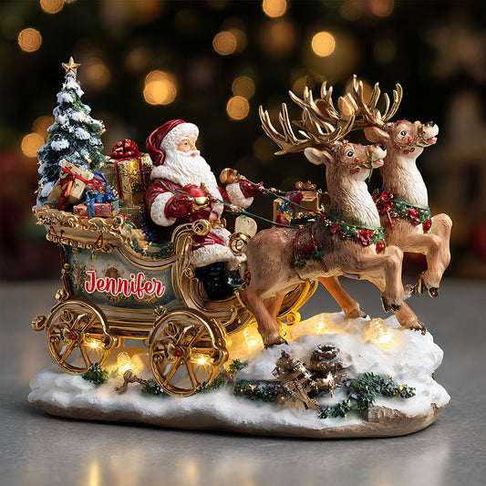 Santa Night - Personalized Christmas Custom Shaped Acrylic Plaque