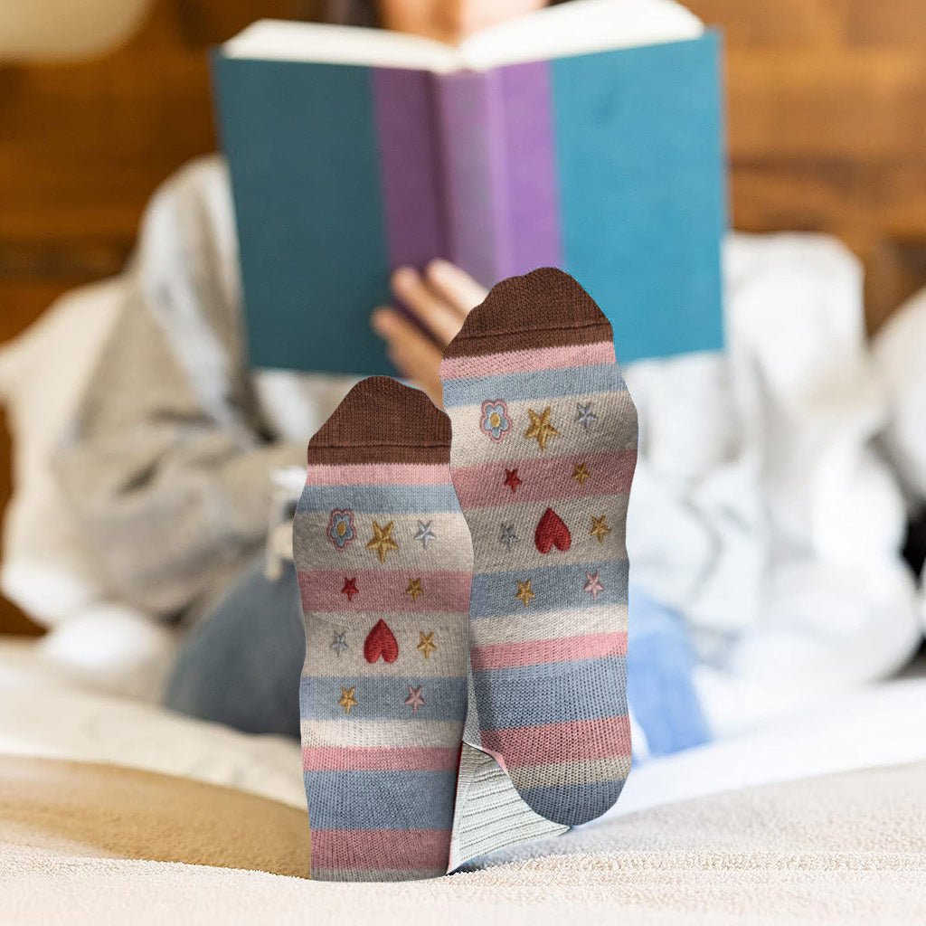 Custom Any Photo - Besties Forever - Personalized Bestie Socks