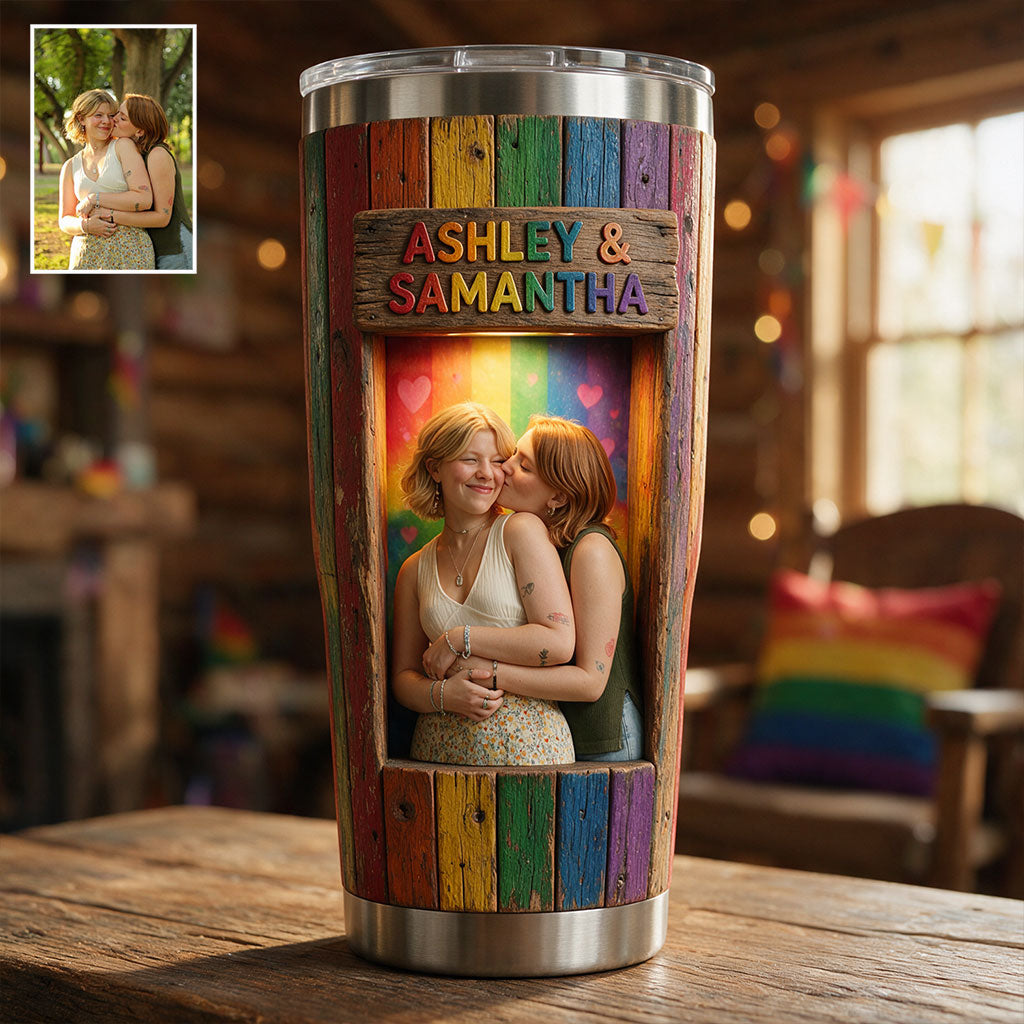 Love Is Love - Personalized LGBT Support Tumbler