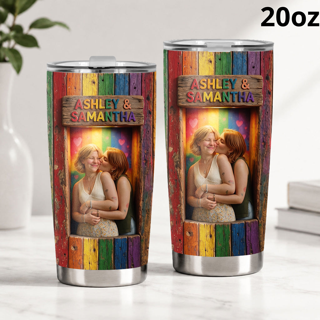 Love Is Love - Personalized LGBT Support Tumbler