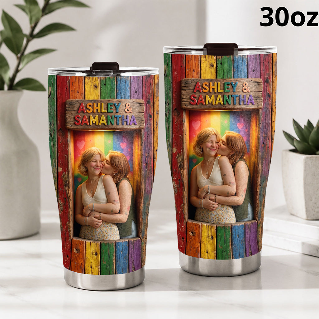 Love Is Love - Personalized LGBT Support Tumbler