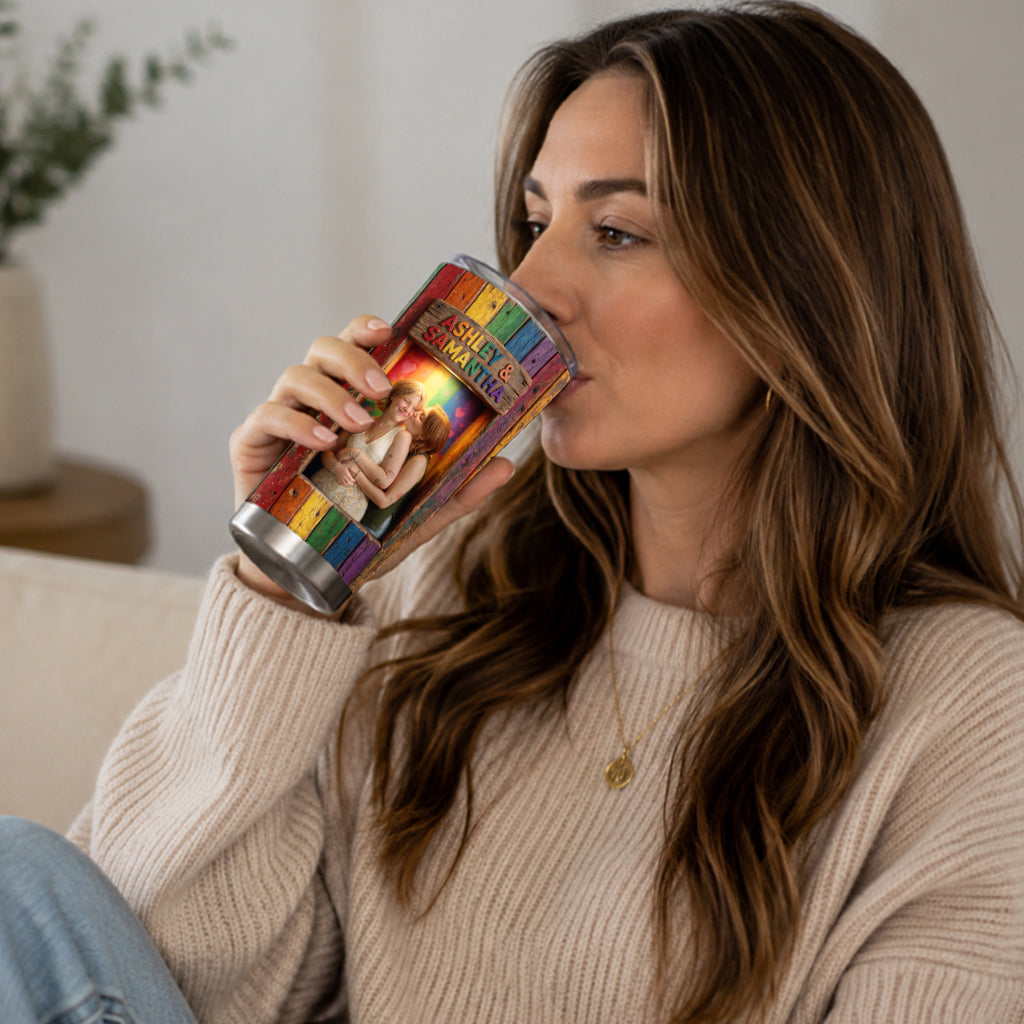 Love Is Love - Personalized LGBT Support Tumbler