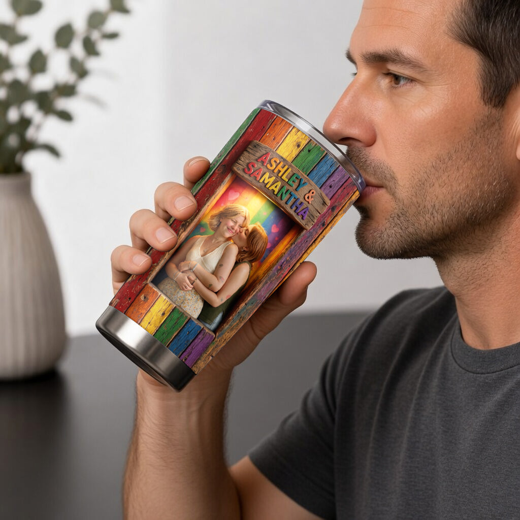 Love Is Love - Personalized LGBT Support Tumbler