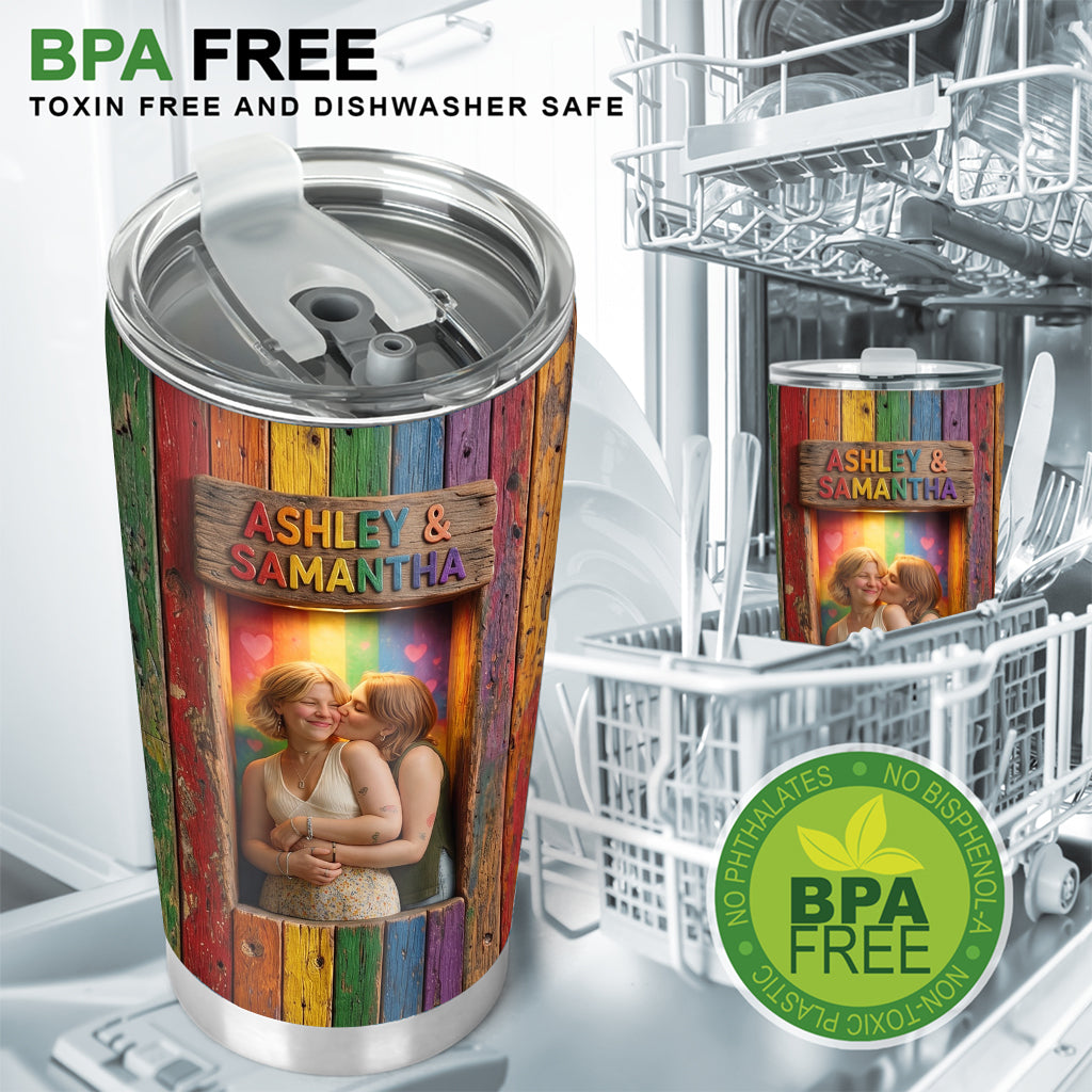 Love Is Love - Personalized LGBT Support Tumbler
