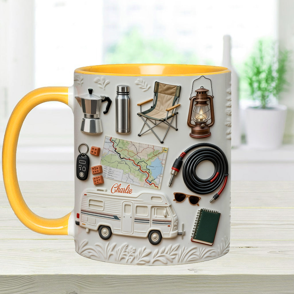 Love Camping - Personalized Camping Accent Mug & Coaster