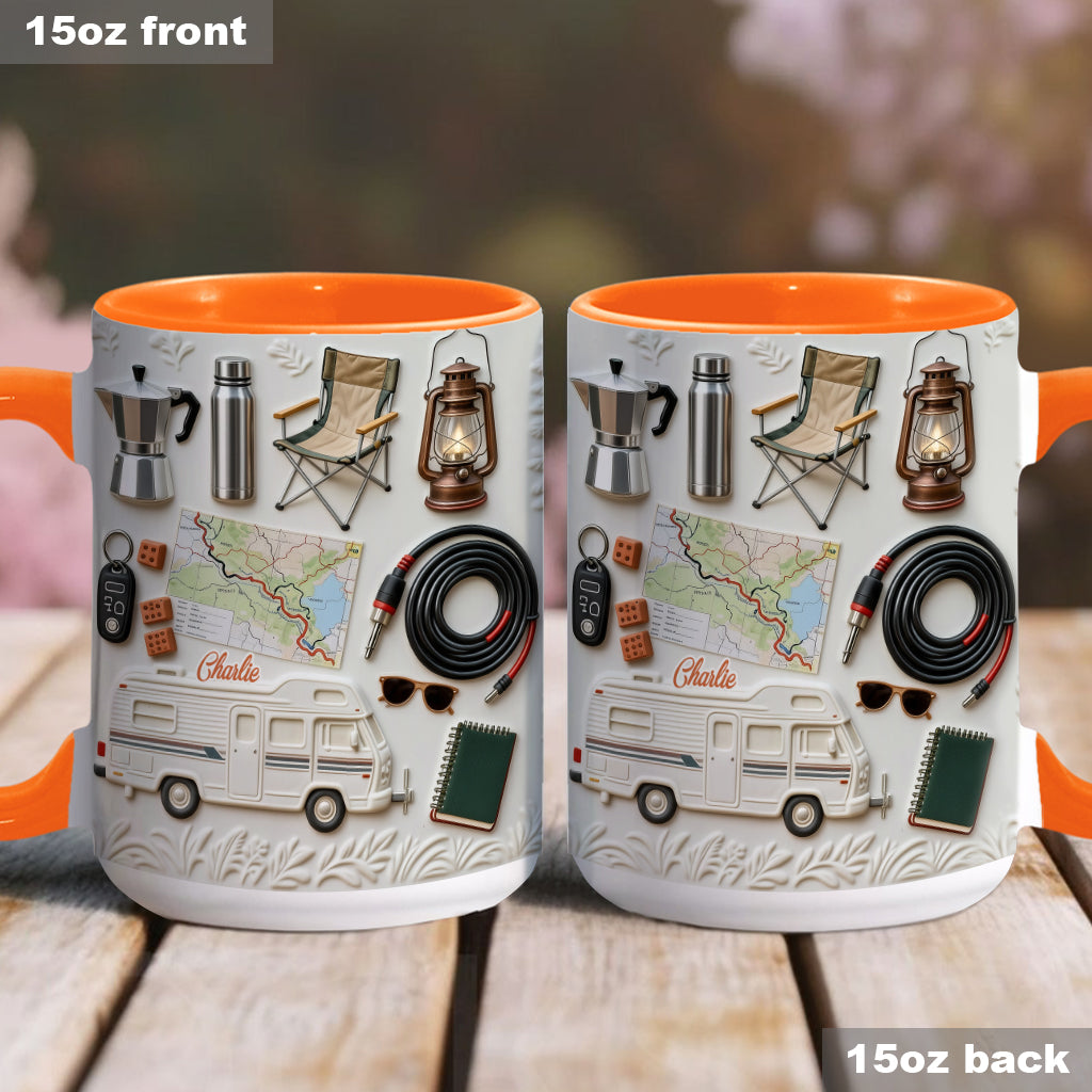 Love Camping - Personalized Camping Accent Mug & Coaster