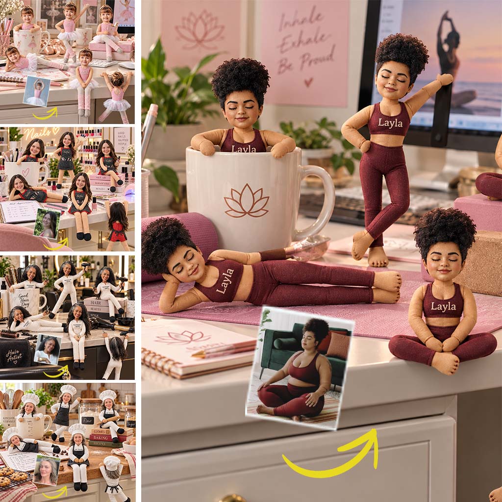 Funny Yoga Relax Toy - Personalized Yoga Posable Plush Doll