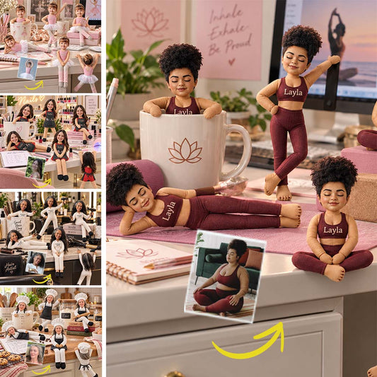 Funny Yoga Relax Toy - Personalized Yoga Posable Plush Doll