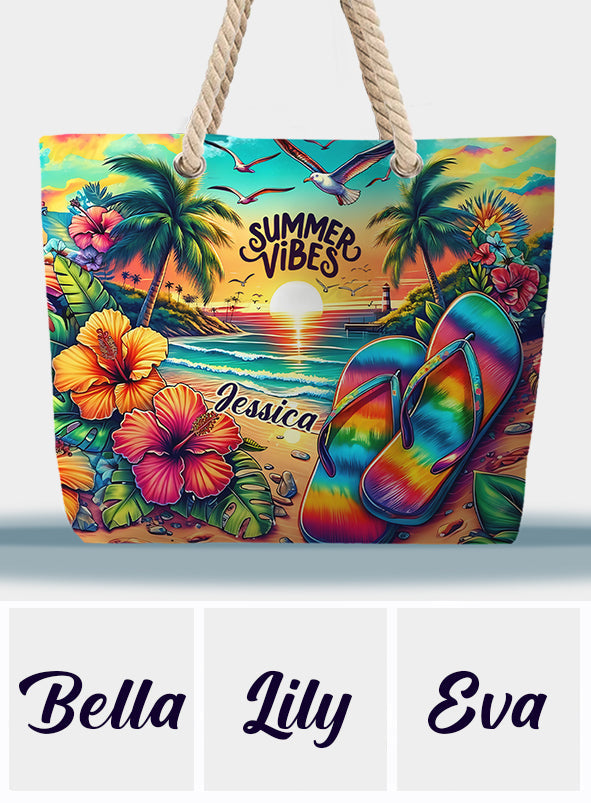 Summer Vibe - Personalized Sea Lover Beach Bag
