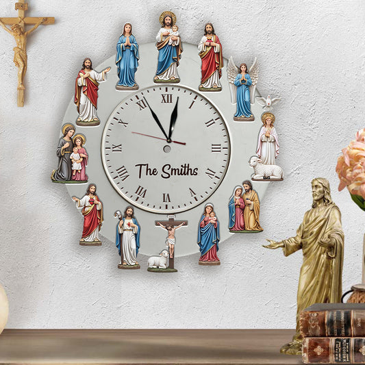 Timeless Faith - Personalized Christian LED Light Wall Clock